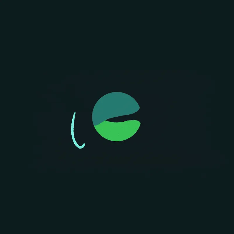 Animation du logo Ekwateur conçu par Blackpizza, studio de branding à Paris.