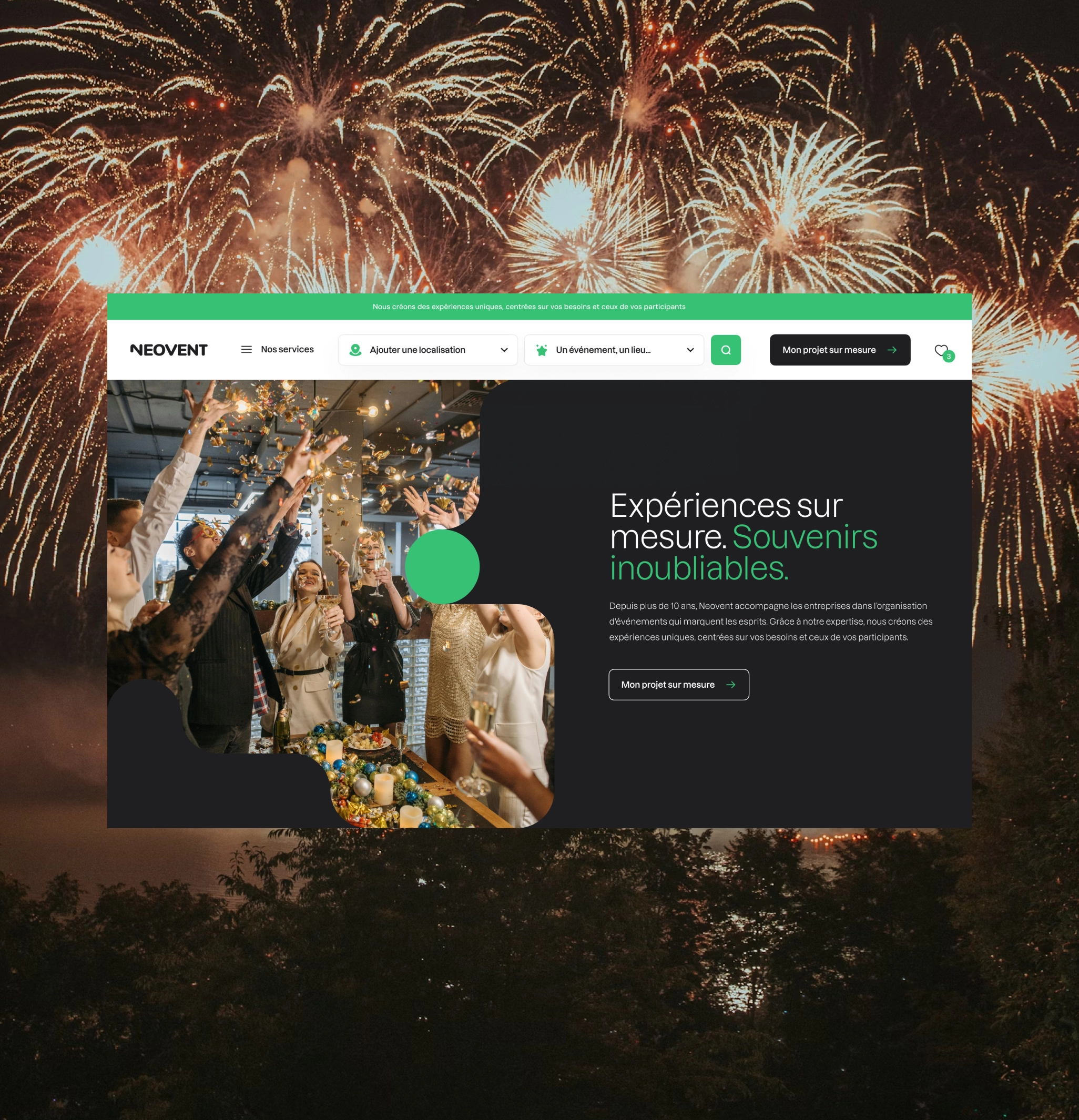 Page d'accueil NeoEvent